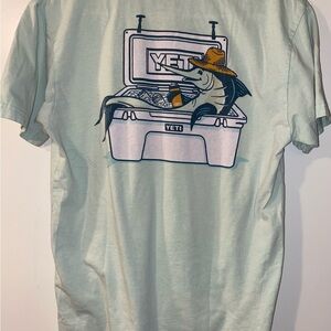 YETI Light Green Graphic T-Shirt